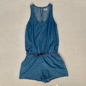 Old Navy Chambray Romper | S
